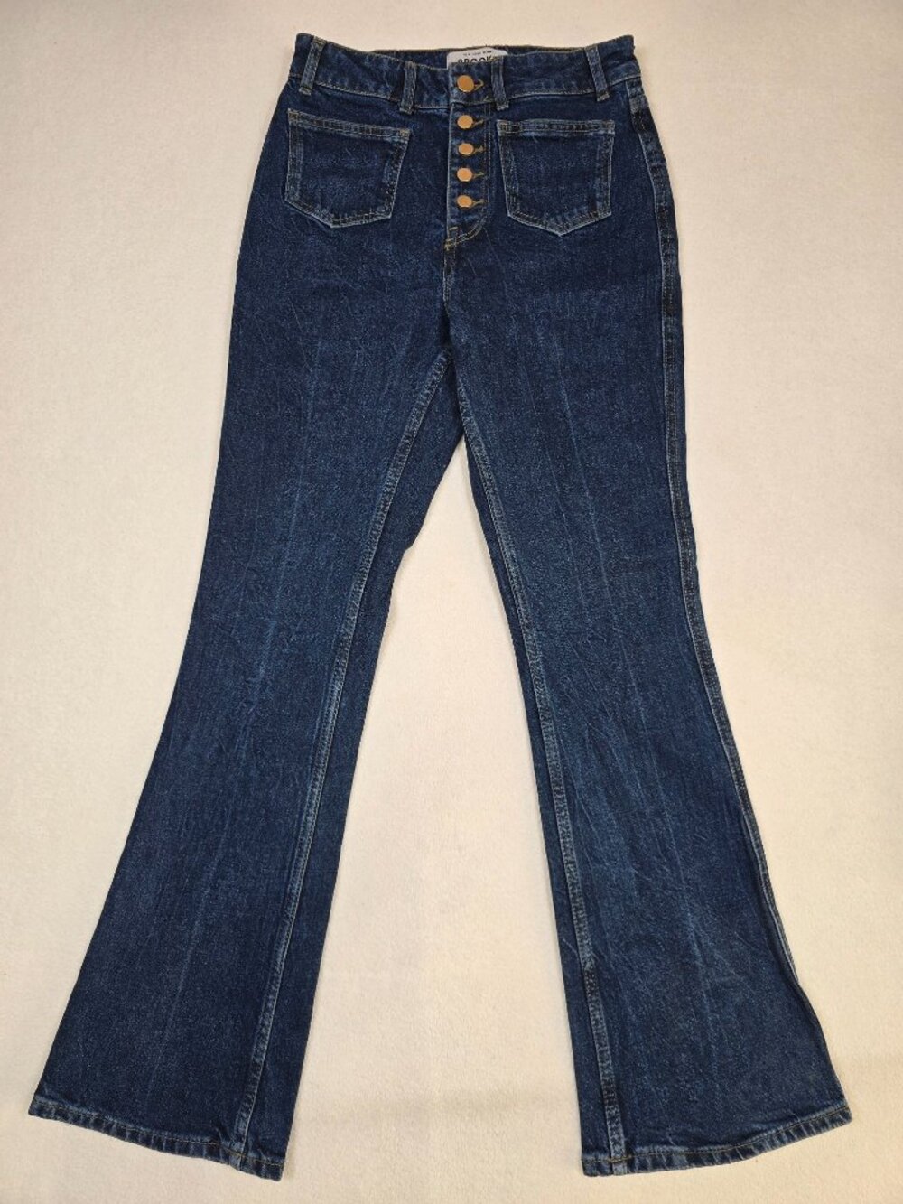 New Look Petite Brooke 4 Flare Jeans Made In Turkey Denim